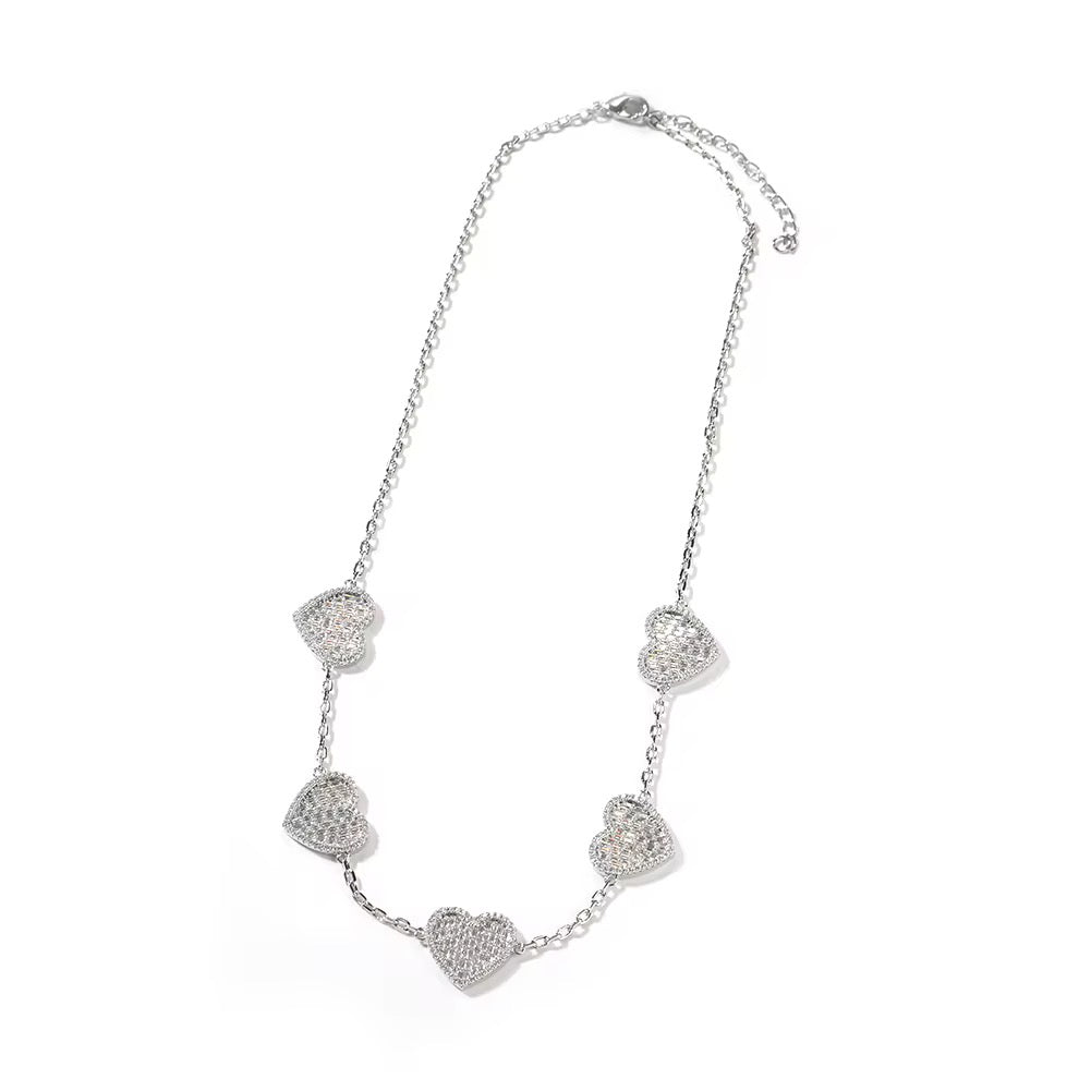 The Five Heartbeats necklace "SILVER or GOLD"